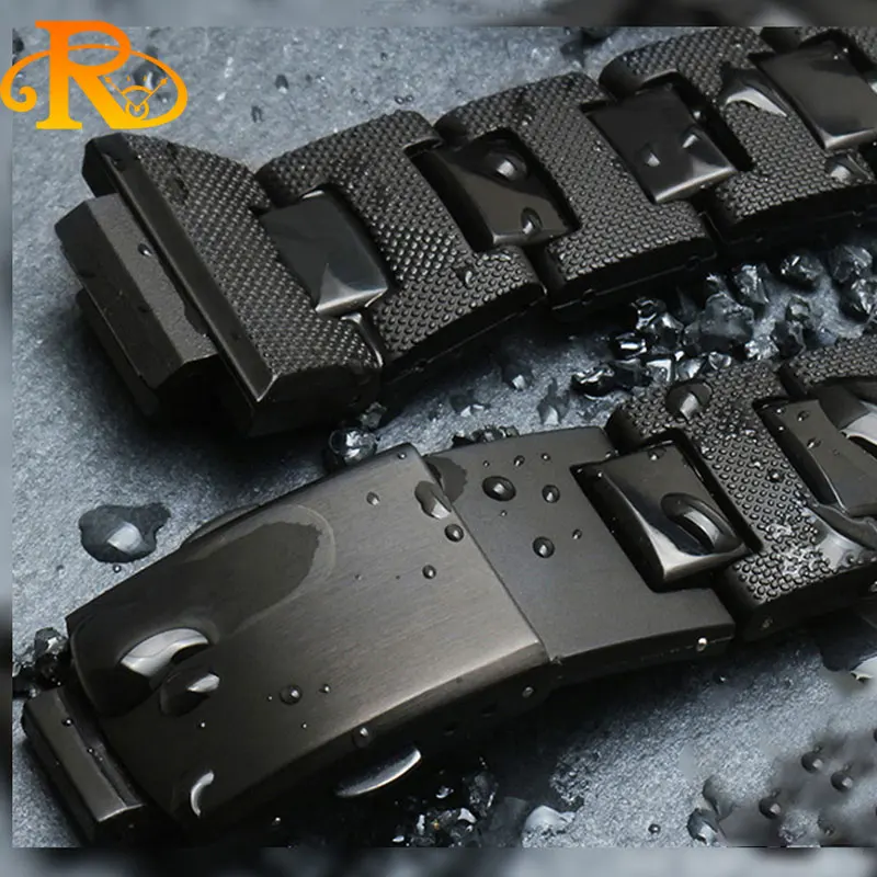 Cinturino in plastica per bracciale di alta qualità 16mm per Casio G-shock DW-6900/DW9600/DW5600/GW-M5610 cinturino per orologio nero da uomo