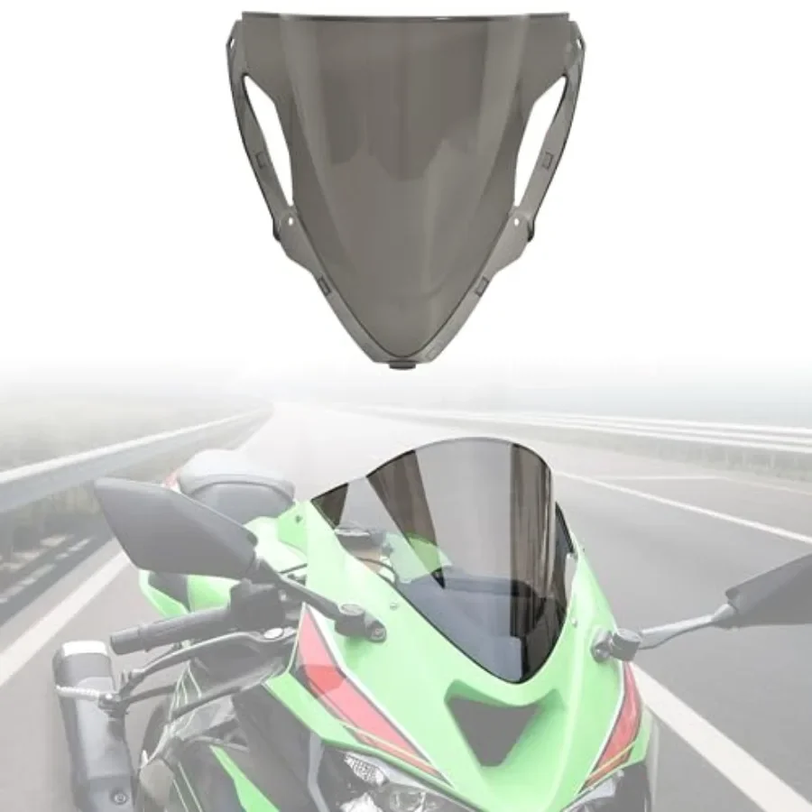 

Windshield for Ninja ZX6R 20242025 Dark Tinted Wind Shield Windscreen Air Deflector for Kawasaki ZX6R ZX636 ABS 20242025 Motorc