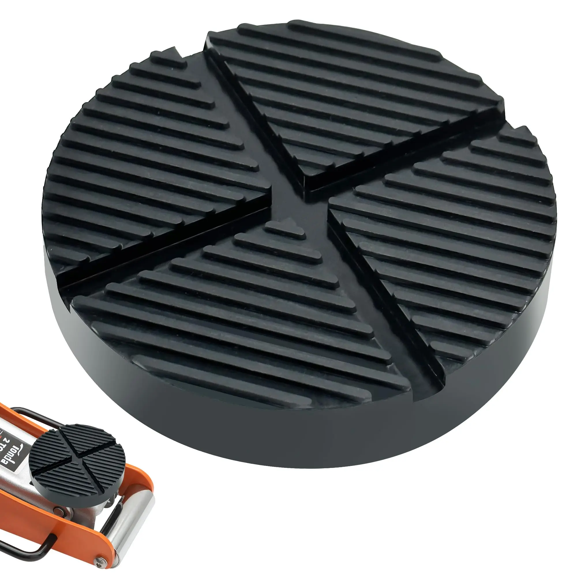 

Universal Floor Jack Rubber Pad Jack Pad Adapter Pinch Weld Side Frame Rail Protector Puck/Pad