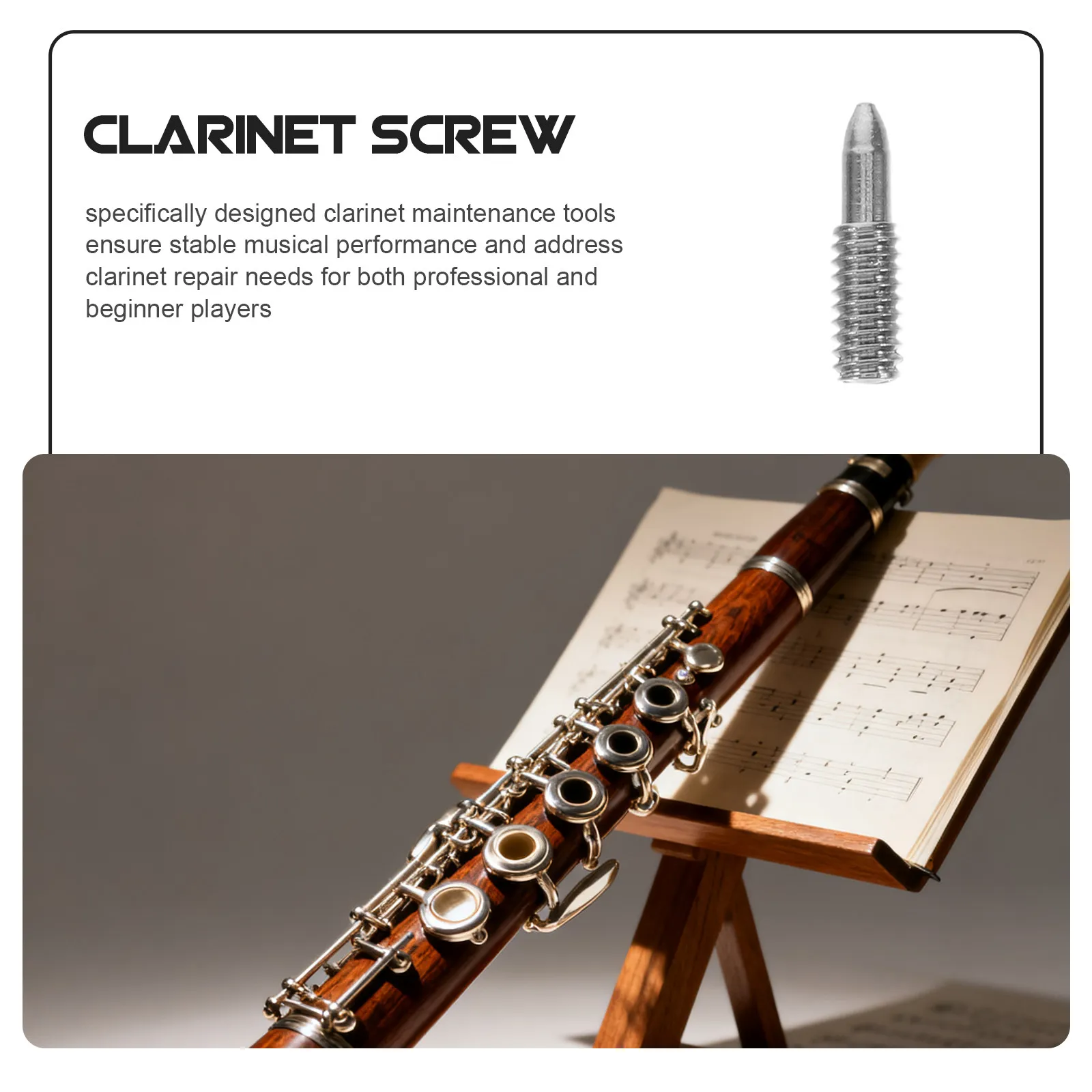 20 Pcs Clarinet Repair Screws Assembly Parts Accessories Maintenance Fitting Joint Corks