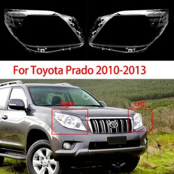 For Toyota Prado 2010-2013 Auto Front Headlight Cover Masks Headlamp Shell Mask Transparent Glass Lampshade Lens Accessories