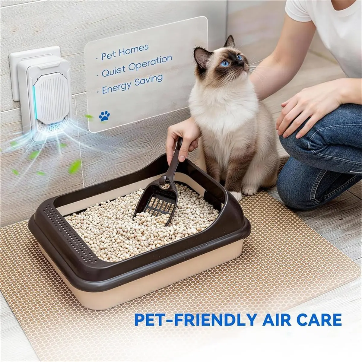 update. Air Purifiers for Home Pets (2 Pack), Air Ionizers Plug in for Bedroom, Kitchen, for Pets,Dust & Pollen Us Plug