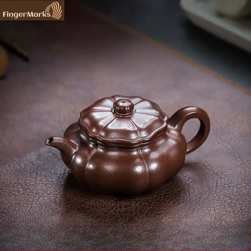 

190ml | Authentic Yixing Zisha Teapot | Siji Ruyi - Jin Sha Zi Ni