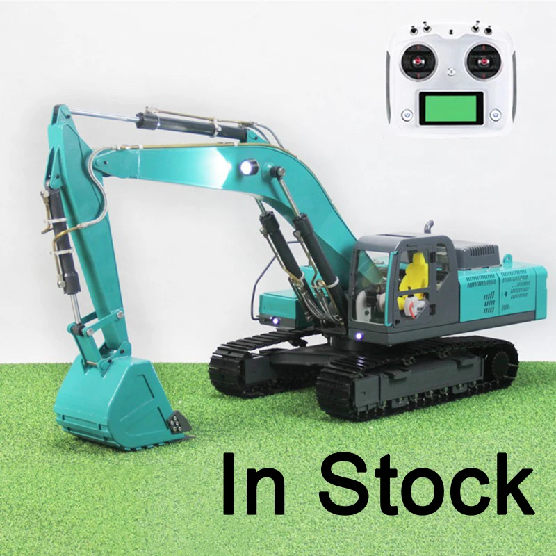 New 1/12 RC Brushless Excavator Model RTR Full Metal Hydraulic Excavator Model Toy