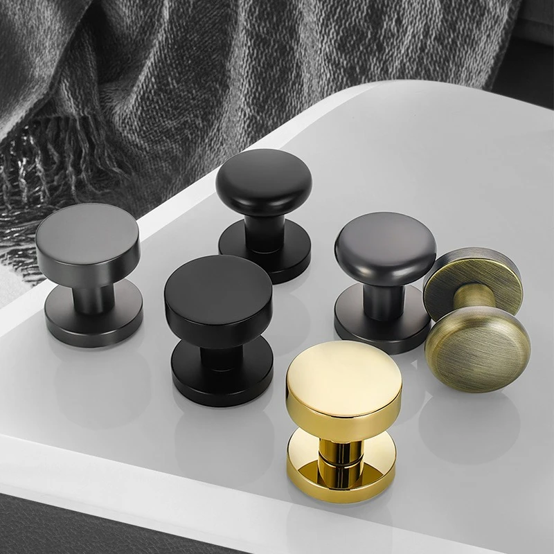 Invisible Door Lock Single-sided Lock Secret Lock Indoor Bedroom Background Wall Door Hidden Handle Small Keyhole Round Handle