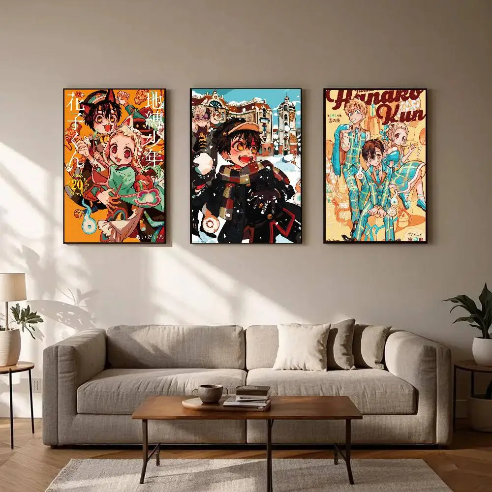 Anime Toilet B-Bound H-Hanako Kun Poster Art Sticky Wall Waterproof Home Living Room Bedroom Bar Aesthetic Decoration