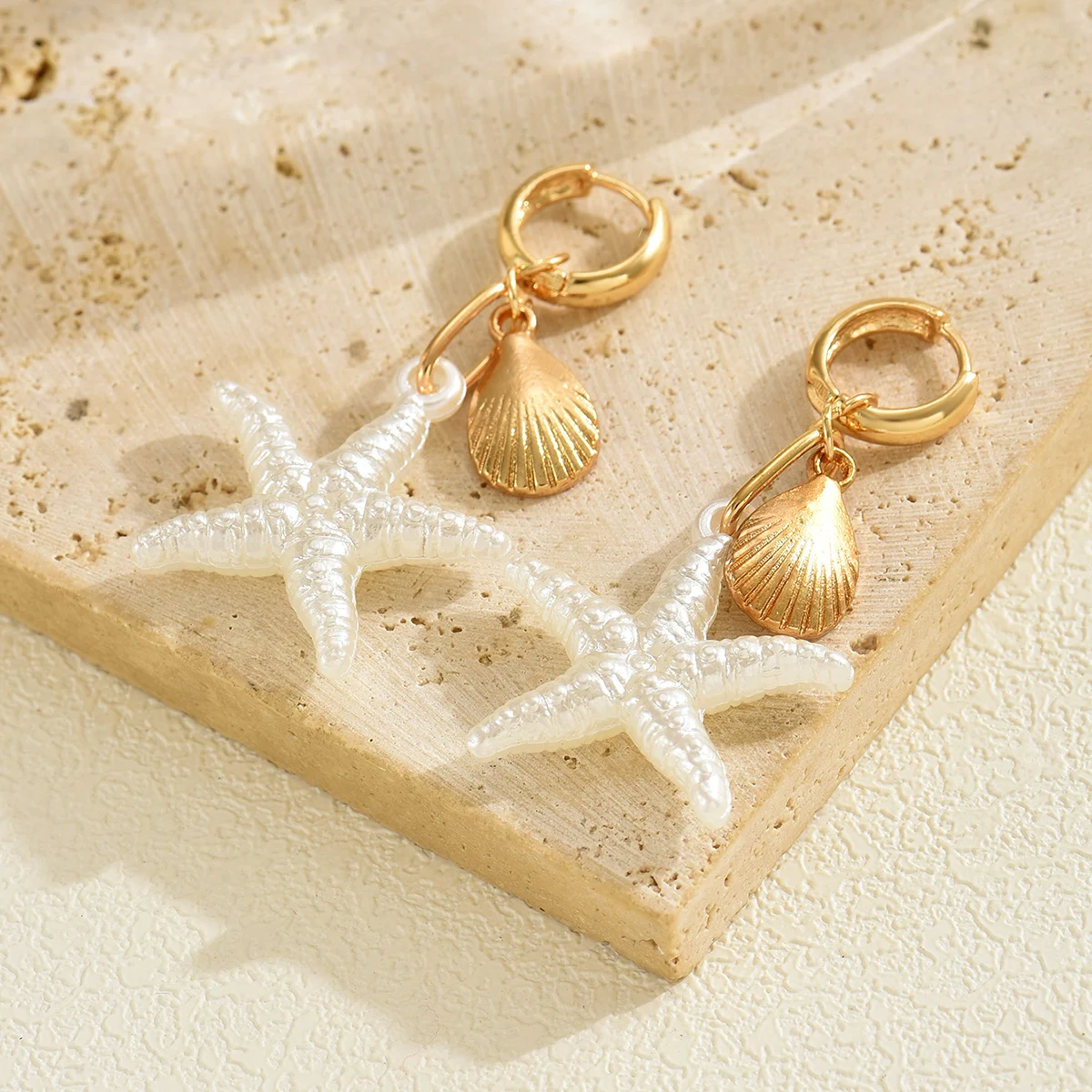 Starfish Earrings Trendy Starfish Pendant Earrings Jewelry for Women