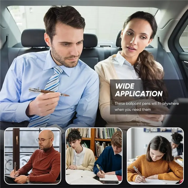 

XB-Gift Set-3 Sets Bolt Pens For Collector Lover With Black Ink Refills, Christmas Thanksgiving Party Gift In Gift Box