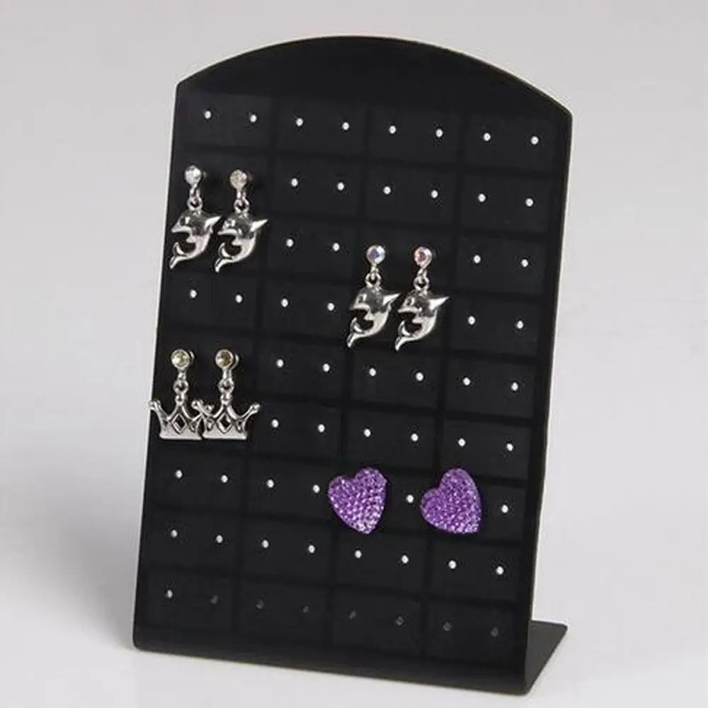 Charming 48/72 Holes Plastic Rack Earrings Jewelry Earrings Holder Display Stand Stand Display