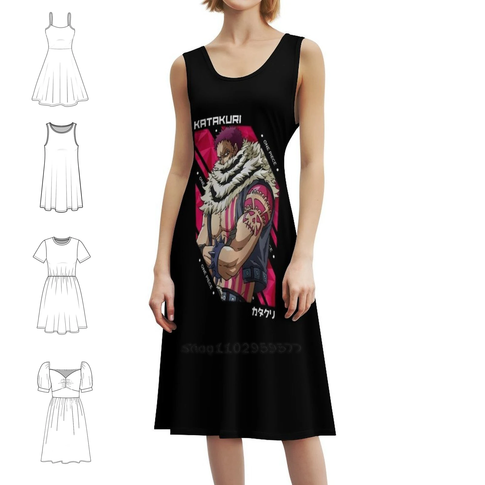 شارلوت كاتاكوري V.1 فستان سموك زهري للنساء لربيع وصيف فستان كاجوال للحفلات شارلوت كاتاكوري V 1 ملابس نسائية #1