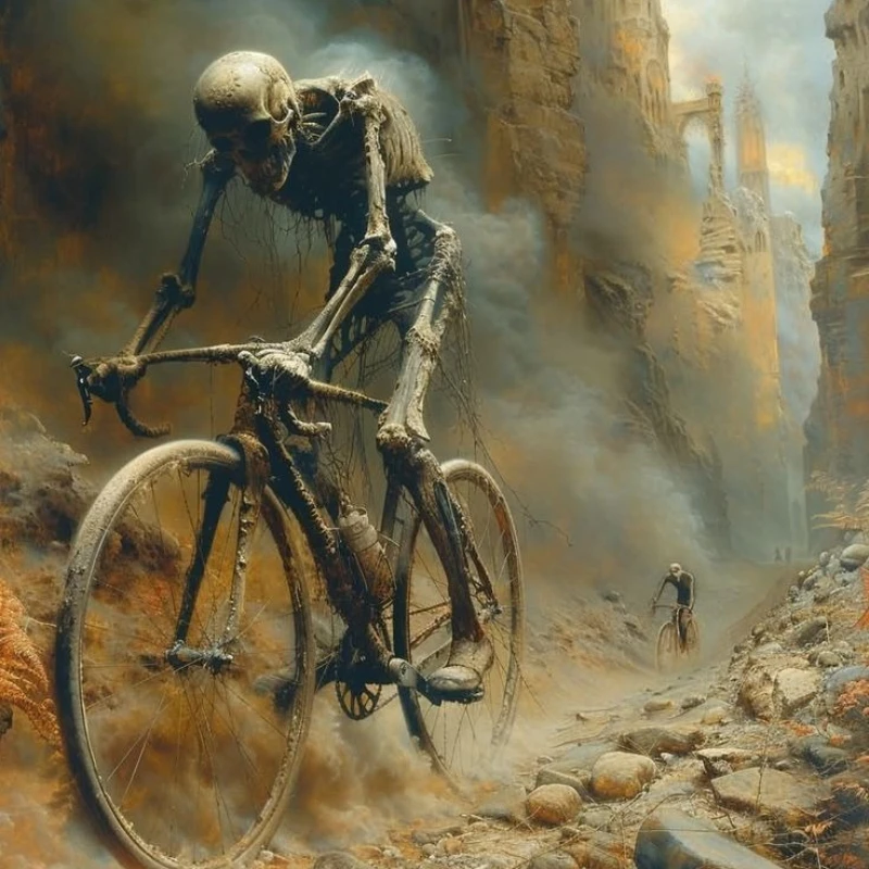 500PCS/1024 PCS Jigsaw Puzzles Bike Race Skeletons Horror Challenging Family Activity Game for Gameroom Bedroom Home Decor