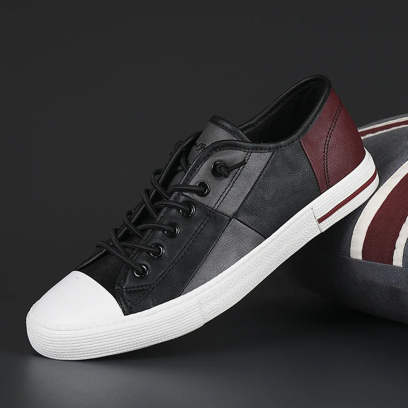 New Men Microfiber Casual Shoes Mens Slip-on Comfortable Board Shoes Leisure Walk Soft Moccasins Vulcanized Shoes Sneakers