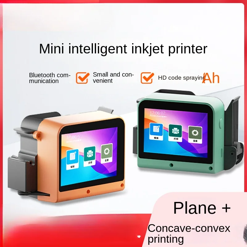 Handheld Portable Smart Production Date QR Code Logo Coding Machine Concave-Convex Arc Packaging