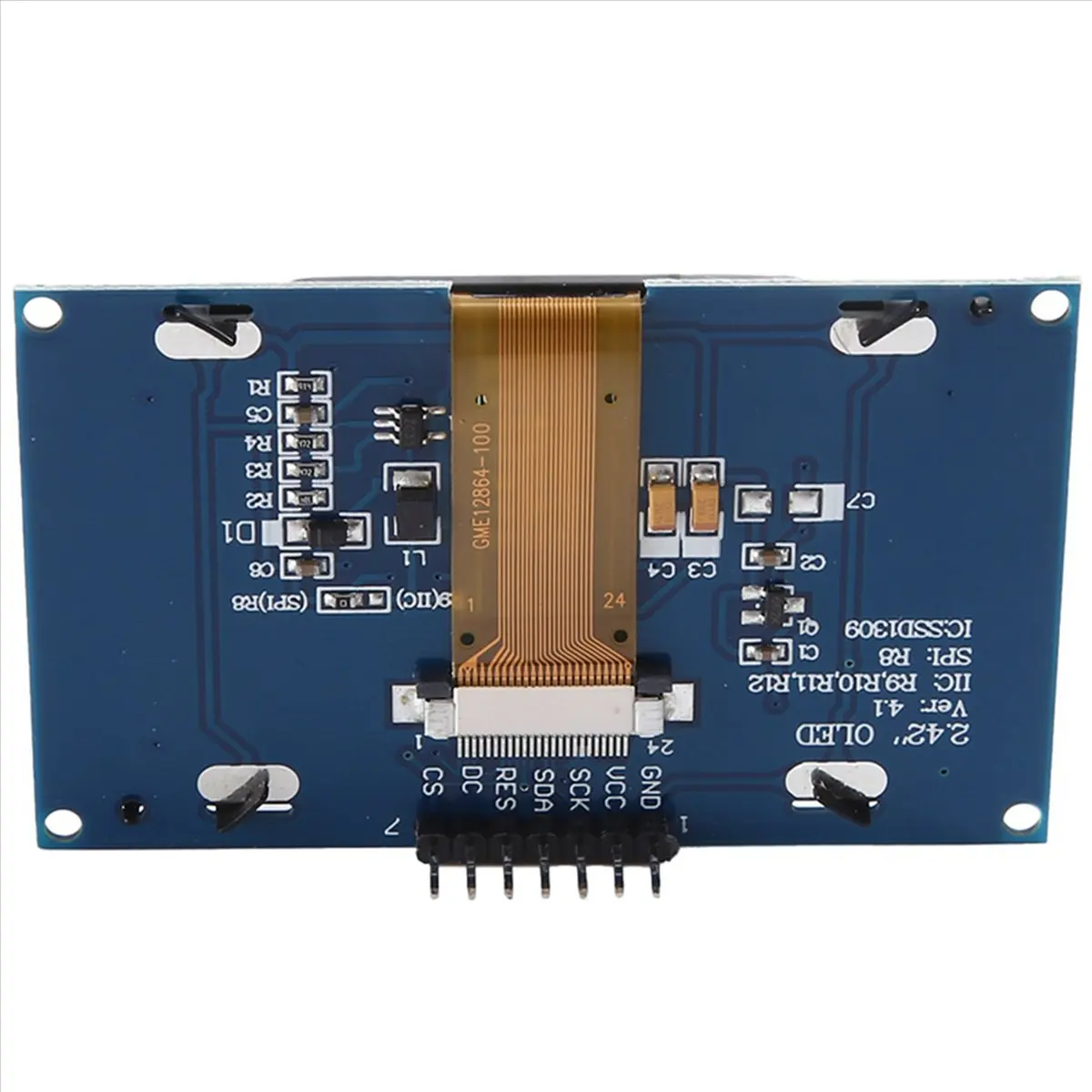 N86R 2.42-Inch OLED Display Module 2.4 Display 128X64 Driver SSD1309 Interface 4-Pin IIC Interface