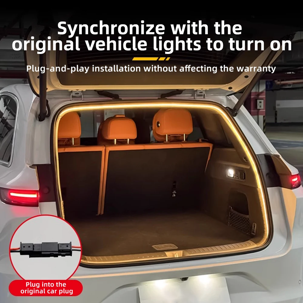 

For Li Auto L6 L7 L8 L9 MEGA 12V Ambient Lighting Decorative Back Door Lamp Dynamic Flowing LED Trunk Light Strip