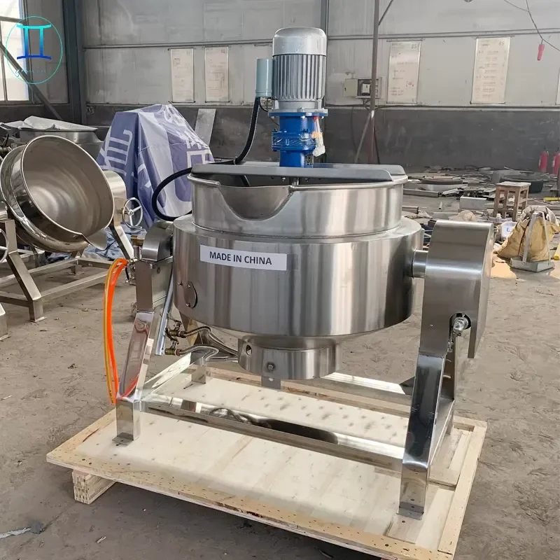 Industrial Vacuum Jacketed Kettle for Steam Cooker Jacketed Pot with Agitation for Corn Syrup Sugar Syrup Mixing and Cooking