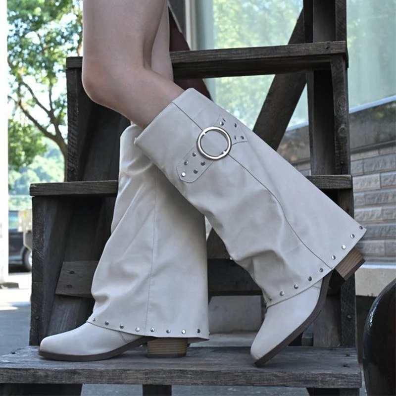 مصمم حذاء برقبة للركبة حذاء نسائي بكعب عالٍ أحذية الشتاء أحذية طويلة 2025 مثير مكتنزة أحذية من الجلد تشيلسي الأحذية Mujer الثلوج بوتاس #4