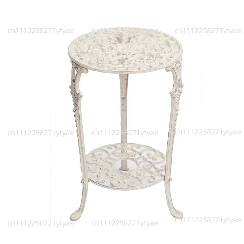 Balcony Cast Iron Flower Stand Garden Shelf Terrace Plant Display Use Metal Plant Holder