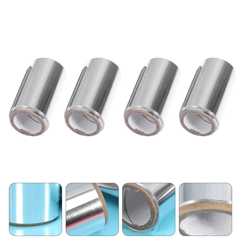 

4 Rolls Hair Coloring Foil Professional Silver Perm Tin Foil Salon Hairdressing Supplies Hair Perm Tool Hairdressing Tool