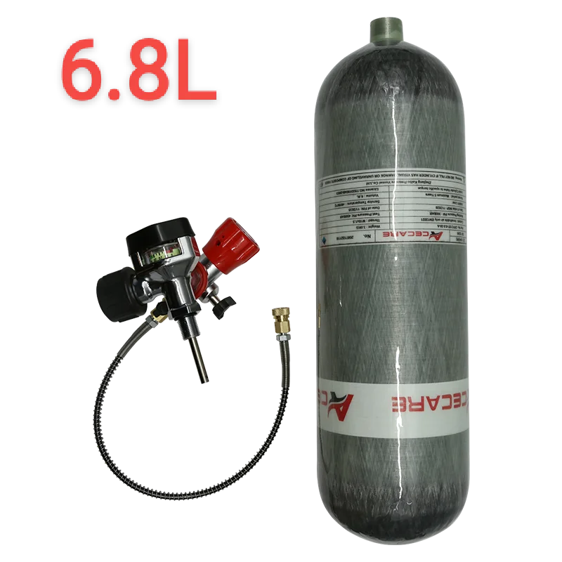 

Acecare 6.8L CE 4500Psi 30Mpa Cylinder Valve Scuba Cylinder Diving Underwater with Filling Station and Valve