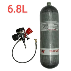 Acecare-válvula cilíndrica para buceo, cilindro de 6.8L, CE, 4500Psi, 30Mpa, con estación de llenado y válvula