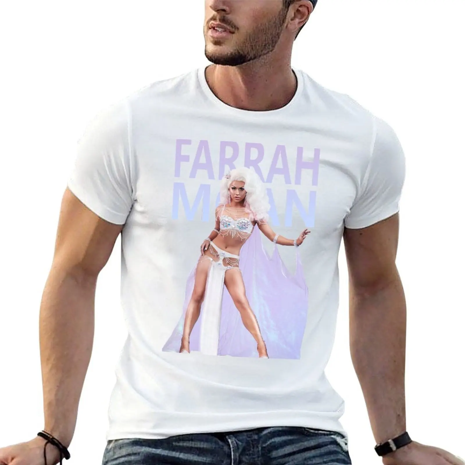 FARRAH AS4 T-Shirt vintage anime shirt Aesthetic clothing men t shirt