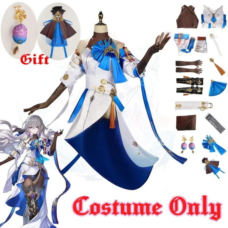 

Honkai Star Rail Bronya Cosplay Costume Full Set High Quality Version Bronya Cosplay Dress Outfit Uniform Bronya Cosplay Wigs