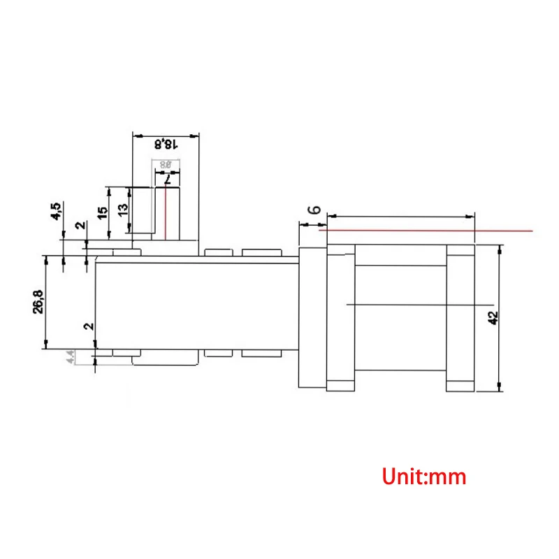 42mm Stepper Motor Extruder Gear Nema17 Stepper Motor Ratio 17,31,50 ，8mm Shaft Worm Gearbox for CNC milling machine