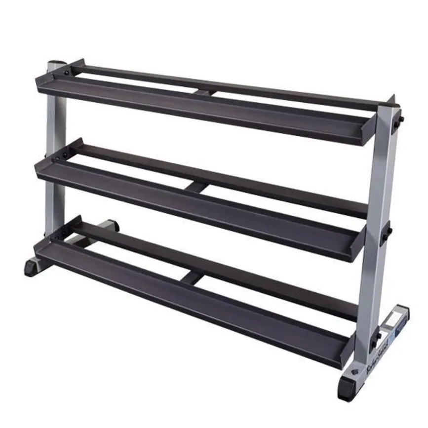 Gym Equipment Wall Ball Dumbbell Kettlebell Storage Racks Three-Layer Strong Durable Metal Strength Training Safety