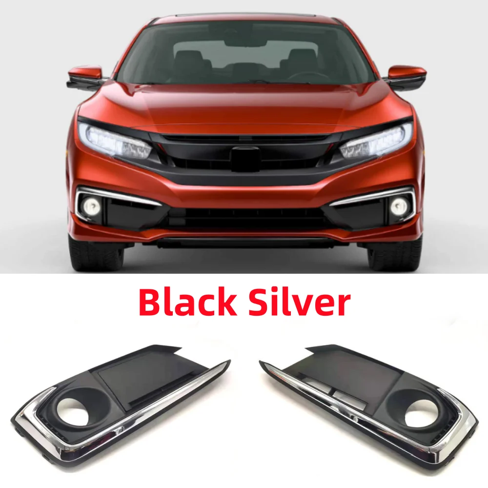 For Honda Civic 2019-2021 car front bumper fog lampshade OE: 71185-TBA-A50 71180-TBA-A50