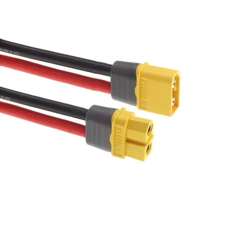 2 Pairs XT60 Connectors Male & Female Plugs with 12AWG Silicone Wire PC Material  for RC Lipo Battery & Drone