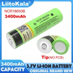 LiitoKala Oryginalny akumulator litowy NCR18650B 3,7 V 3400 mAh 18650 ze spiczastymi (bez PCB)