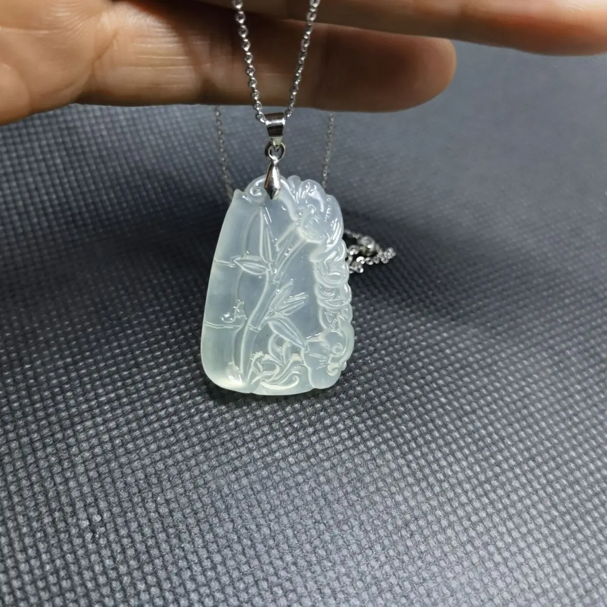 Colgante de Bambú de Jade Natural Puro, Amuleto de Jade para la Salud y la Suerte, Joyería de Alta Gama, Moda de Nicho, Lujo Ligero, Amuleto de la Buena Suerte