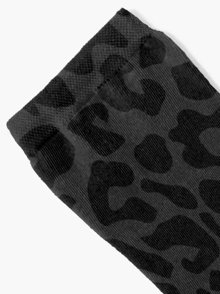 black leopard print Socks Antiskid soccer colored Rugby halloween Women Socks Men's