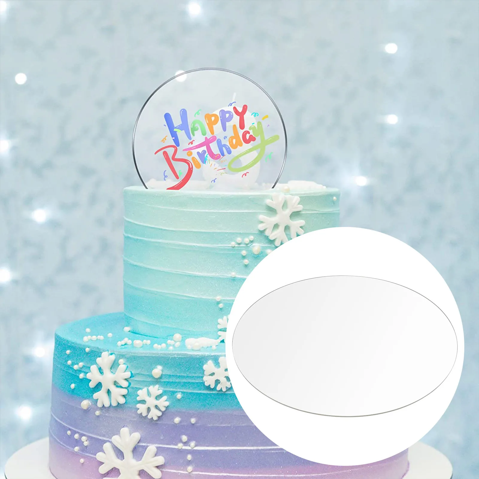 

2pcs Clear Acrylic Circle Blanks 10Cm Transparent Round Sheets For Diy Craft Projects Smooth Edge With Protective Film Clear