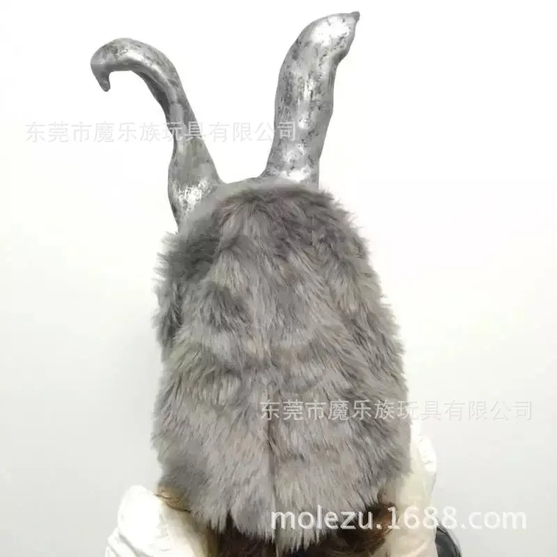 Death Illusion Evil Silver Rabbits Masks Angry Rabbit Headgear Mask Bar Party COS Performance Rabbit Head Cover Masque Rabbit