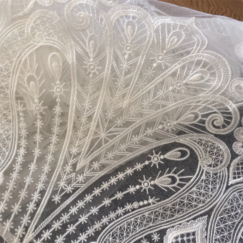 Mesh-Stickstoff für Hochzeitskleid, europäisches Muster, Brautspitze, RS4169 – Detail 8