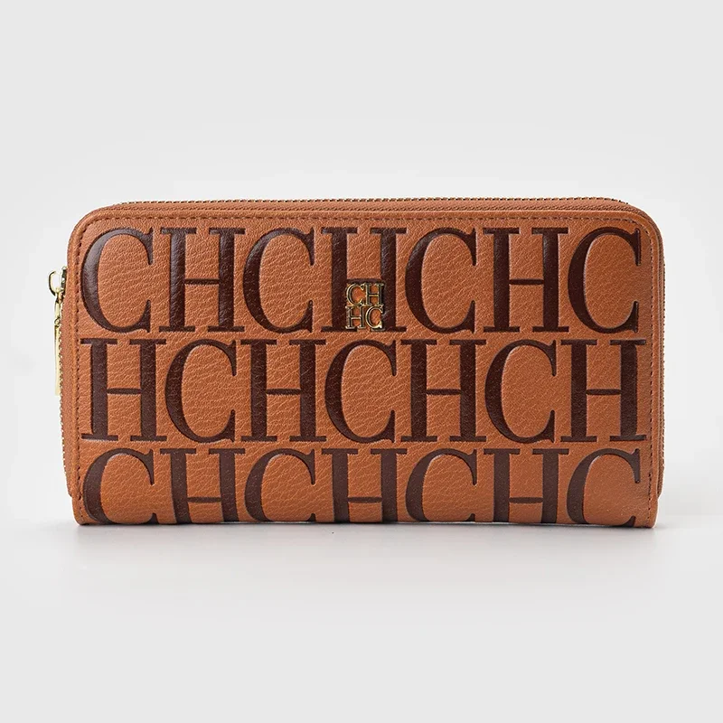 CH Full Printed Letter Long Zipper Wallet Large Capacity With Multiple Card Slots Portable Commuter Clutch 2026 Edition