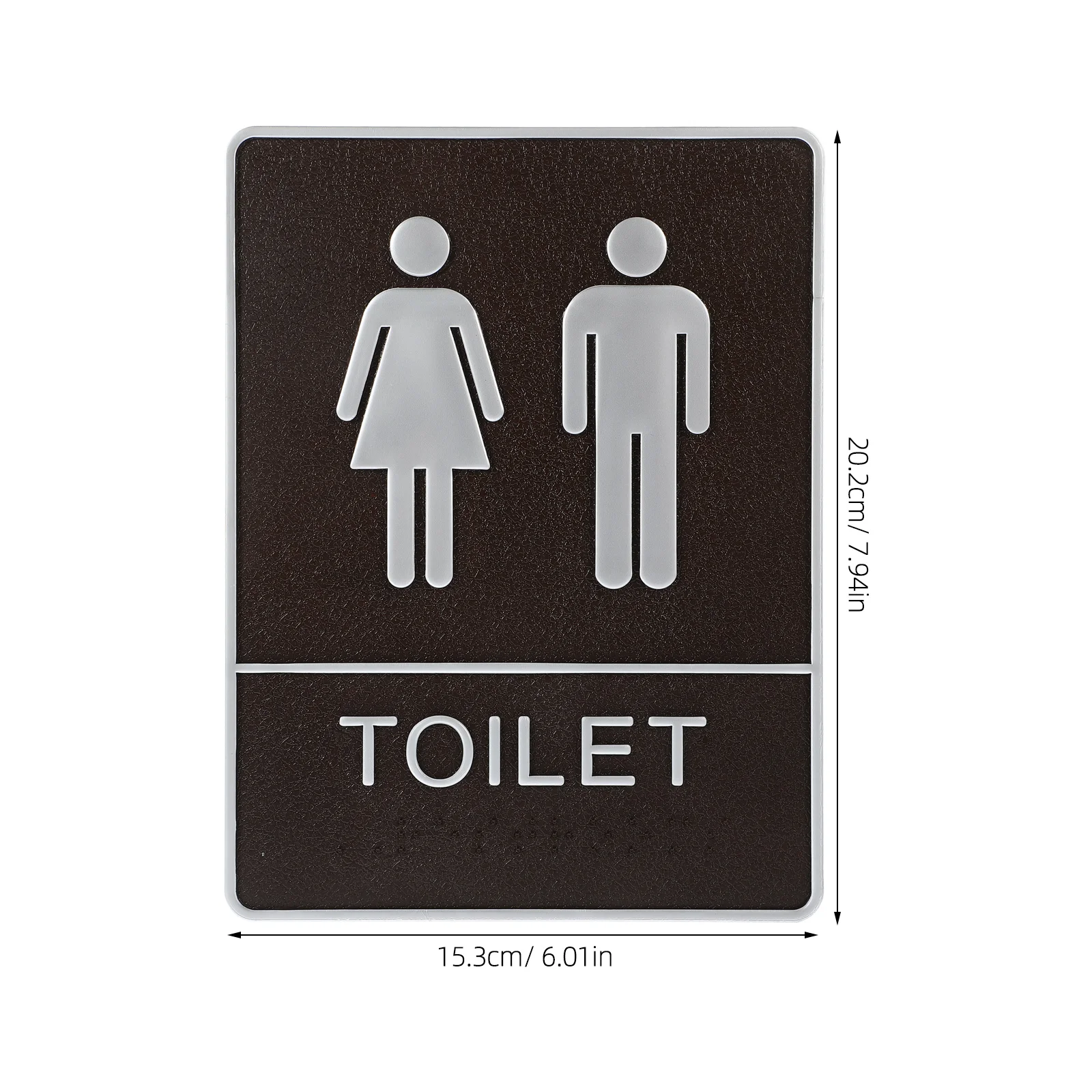 Samoprzylepna tabliczka ABS do łazienki, znak na drzwi toalety do domu, hotelu, sklepu, tabliczka identyfikacyjna do toalety