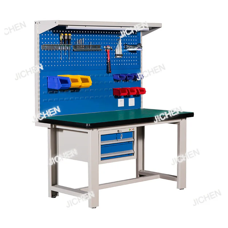 DepositAnti-static workbench workshop maintenance console with plate with drawer tool table assembly heavy-duty fitter table
