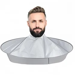 DIY Hairdressing Cloak Umbrella Hairdressing Wrap Shaving Hood Hairdressing Apron Home Cleaning and Protection