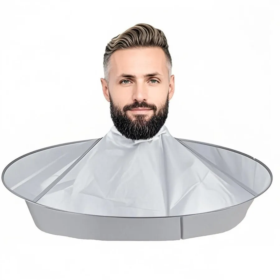 DIY Hairdressing Cloak Umbrella Hairdressing Wrap Shaving Hood Hairdressing Apron Home Cleaning and Protection