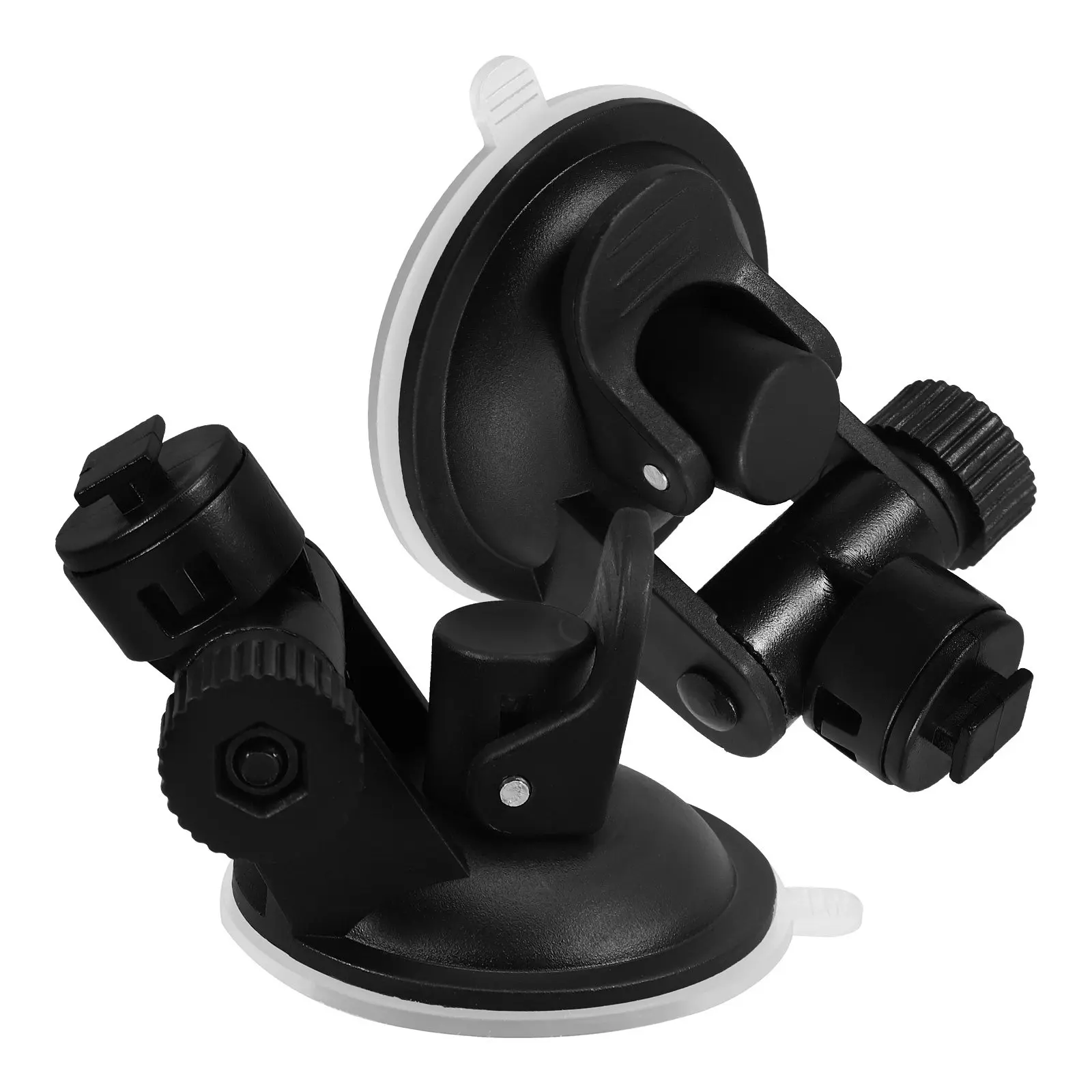 2Pcs Car Dash Cam Mount Suction Cup Holder Black Strong Adhesion Design for All Dash Cams Quick Setup Smooth Interior
