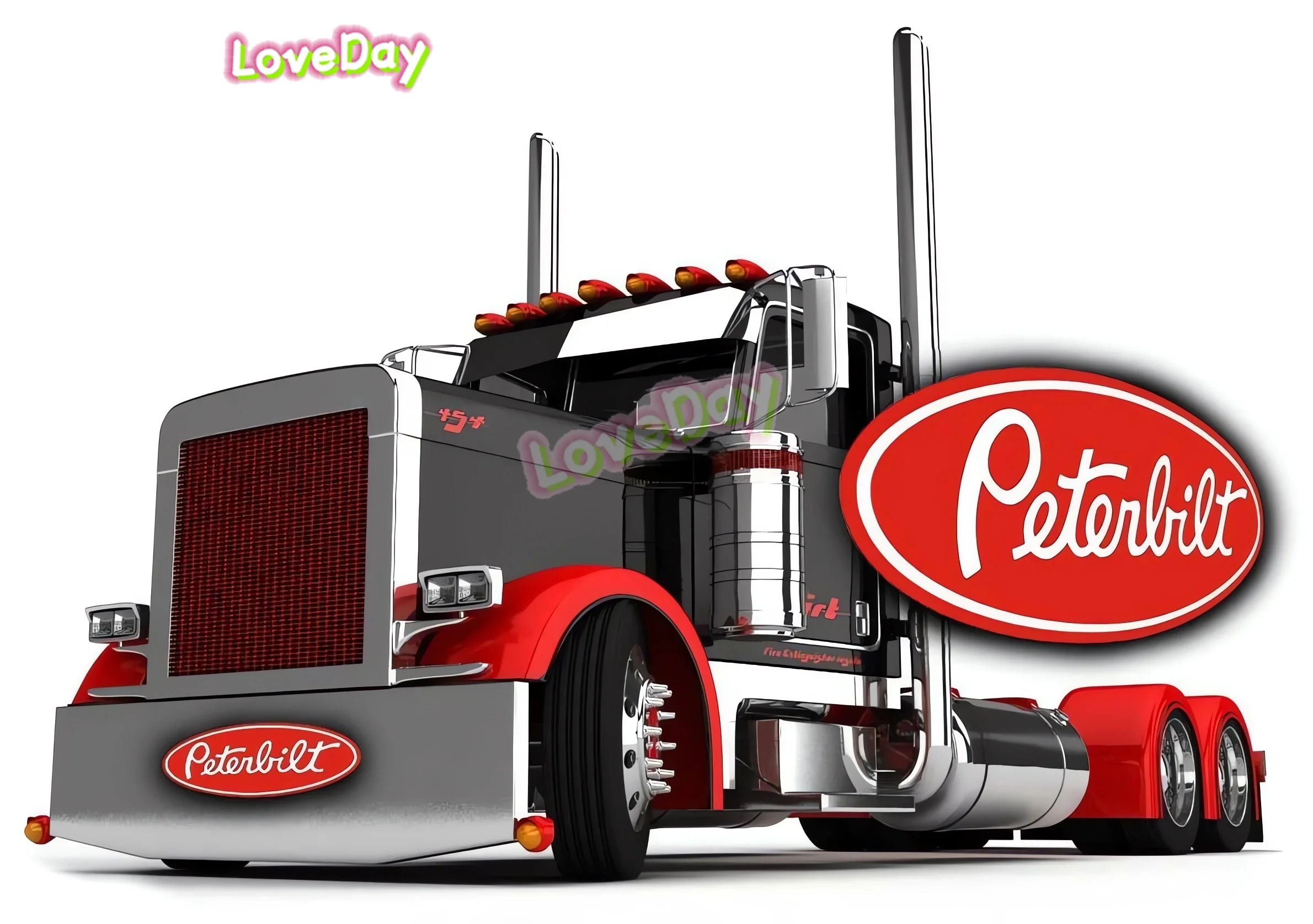 Peterbilt Truck Logo Car Sticker Vinyl Cut Sticker Decal Auto Parts Window Luggage Tool Box Decorative Sticker