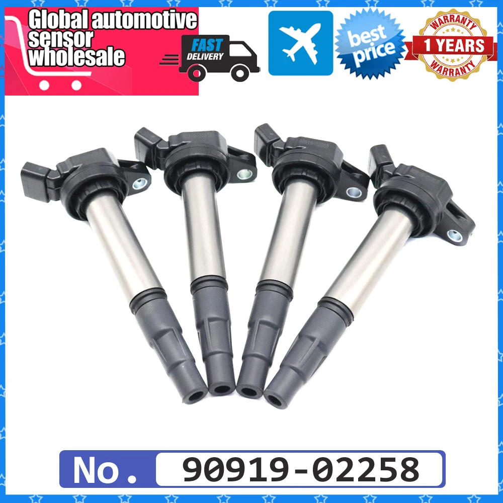 Автомобильная катушка зажигания 90919-02258 для Lexus CT200h Scion iM xD 1,6 1,8 л для Toyota C-HR Corolla Prius V Matrix RAV4 Auris Avensis Автомобильная катушка зажигания 90919-02258 для Lexus CT200h Scion iM xD 1,6 1,8 л для Toyota C-HR Corolla Prius V Matrix RAV4 Auris Avensis
