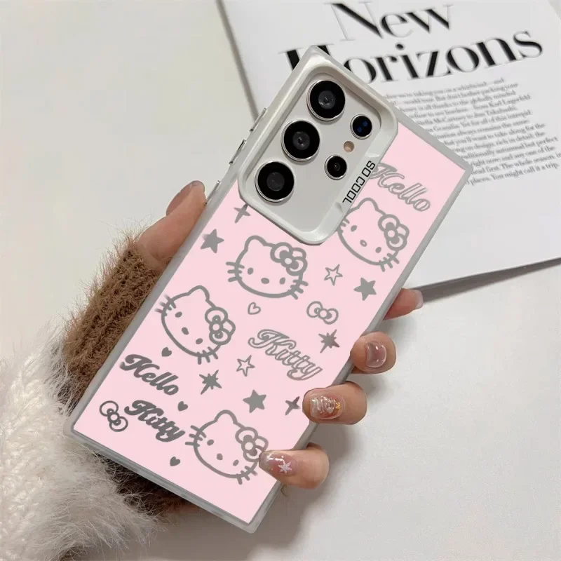 Etui Cute Hello Kitty Cover do Samsung Galaxy A55 A35 A54 A53 A34 A23 A24 A14 A15 A05 S25 S24 Ultra S23 S22 Plus S20 FE Funda