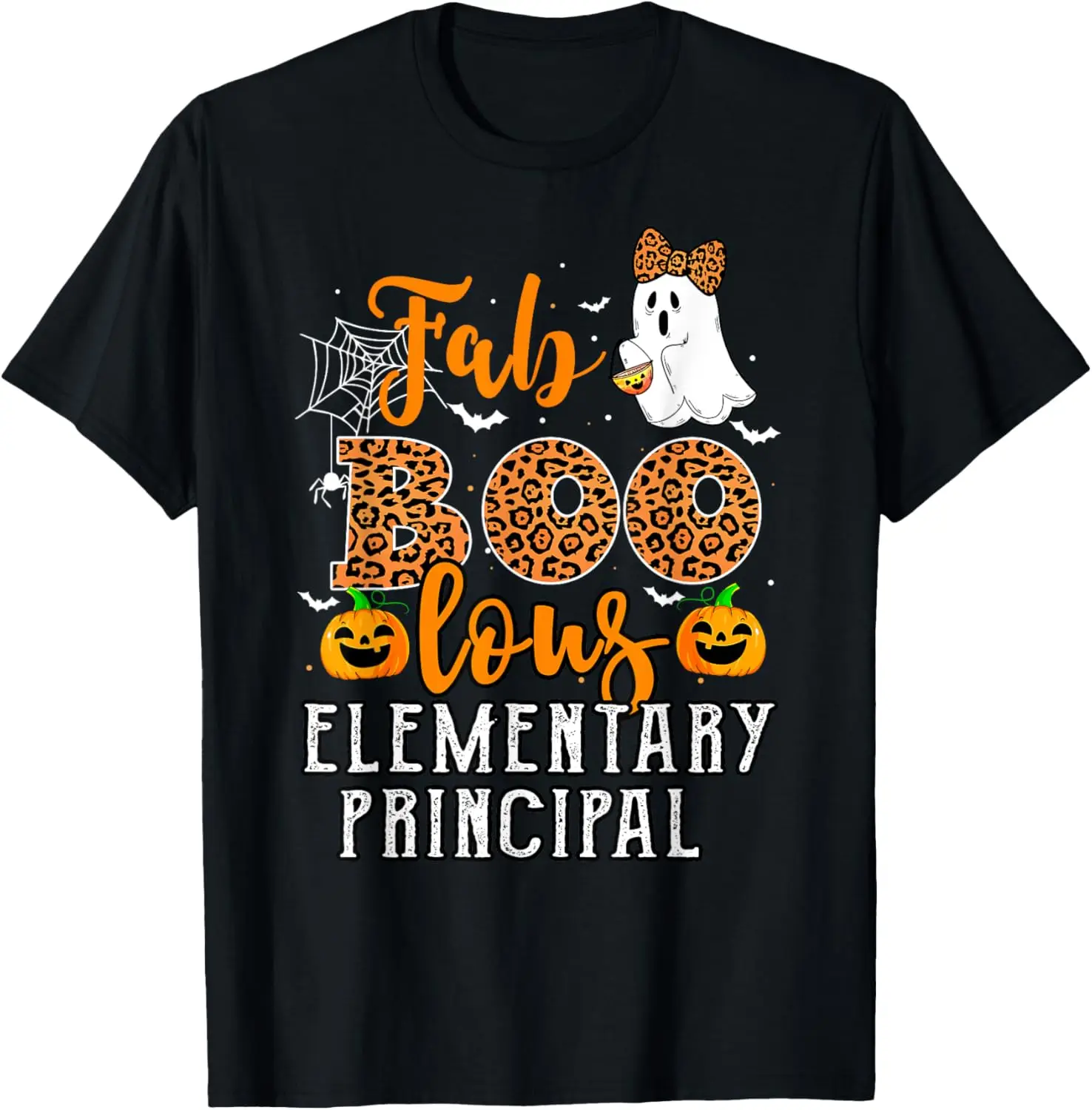 Leopard Halloween Costume Faboolous Elementary Principal T-Shirt