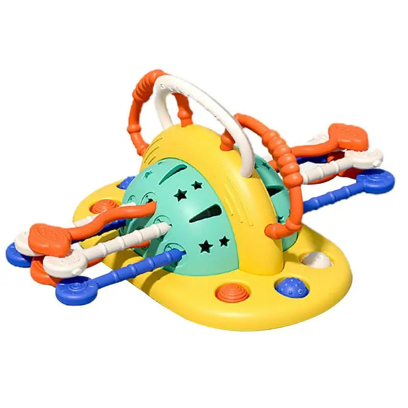 Silicone Pull String Toy Grasp Training Pull String Toy Skin-Friendly Cool Look Sensory Toy Gifts For Birthday Thanksgiving