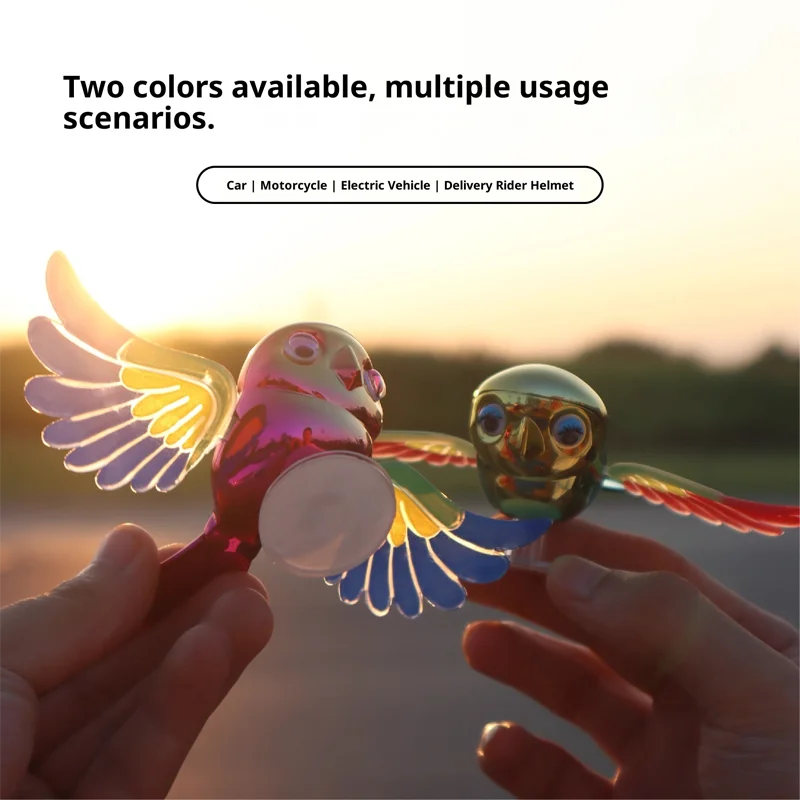 Picture 5: Flying Flapping Bird Car Ornament Wind Spinner Funny Car Accessory for Side Mirror Rooftop Novelty Cool Gift for Car Lovers