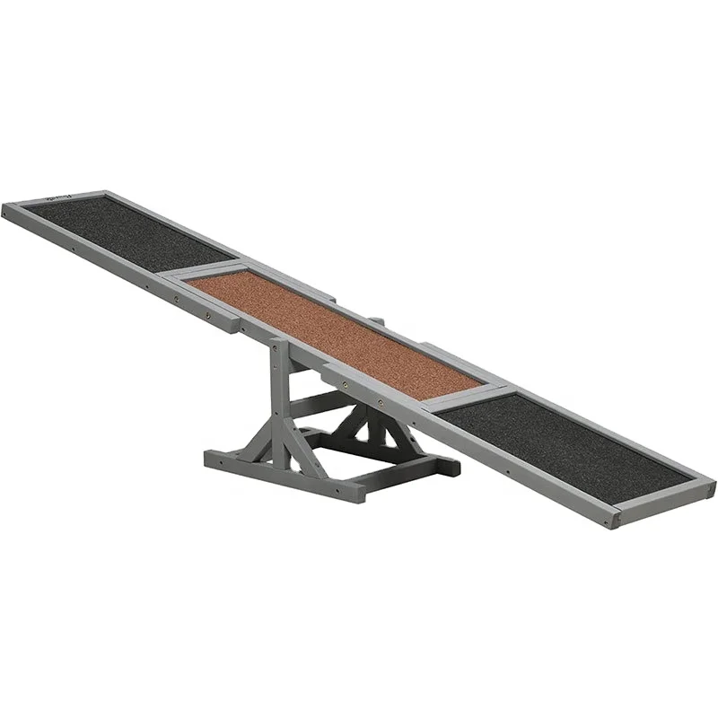 New Design Eco-Friendly Wooden Dog Agility Training Exercise Toys Pet Dog Training Toys in the Form of a Seesaw